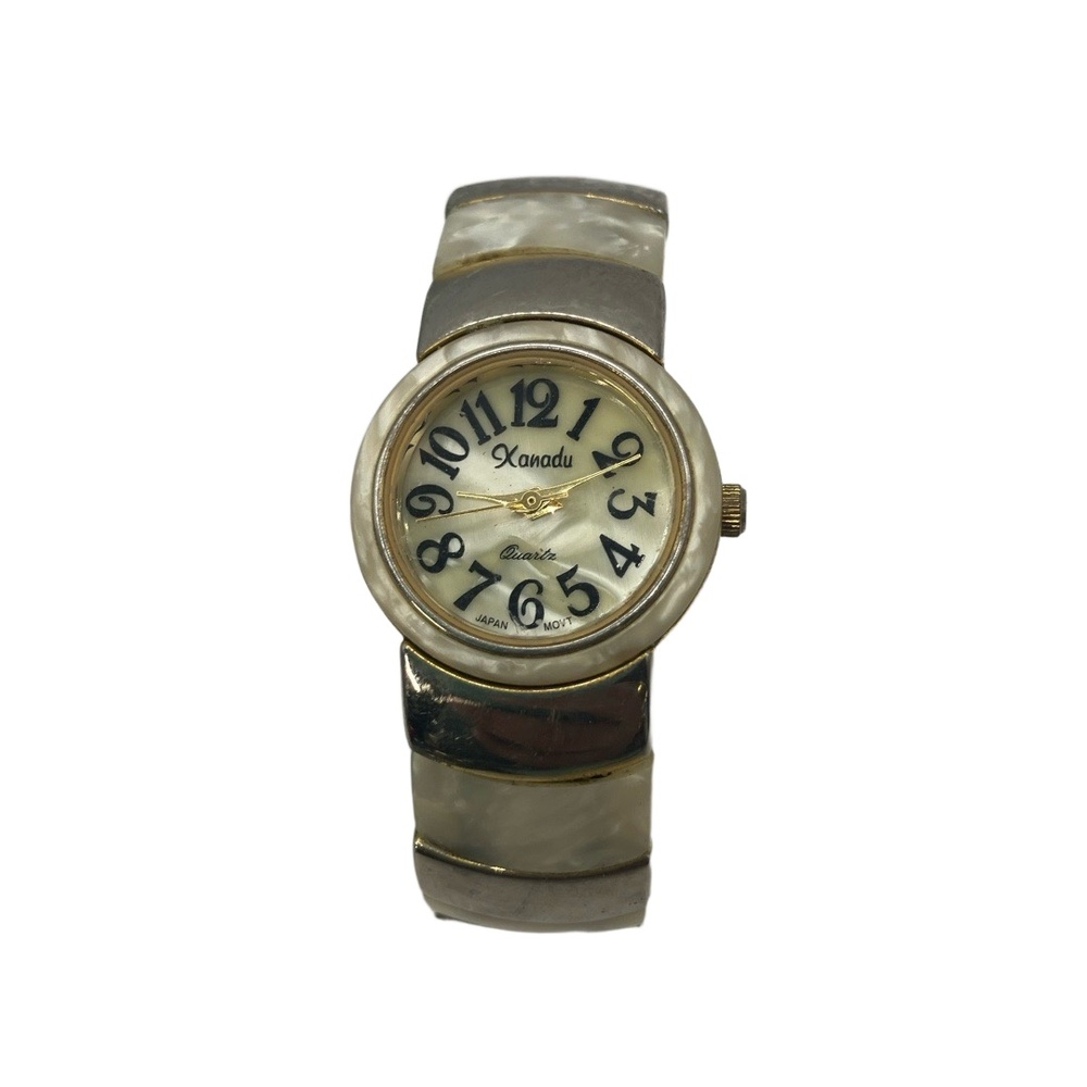 Xanadu‎ Watch Expanding Band Mixed Color Gold tone Analog Oversized Vintage - Picture 4 of 5